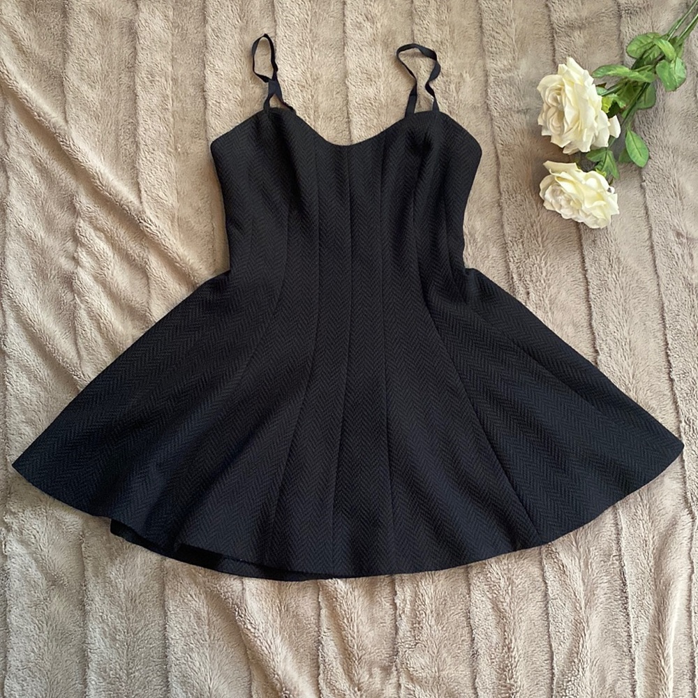 Urban Outfitters Mini Black Fit and Flare Dress